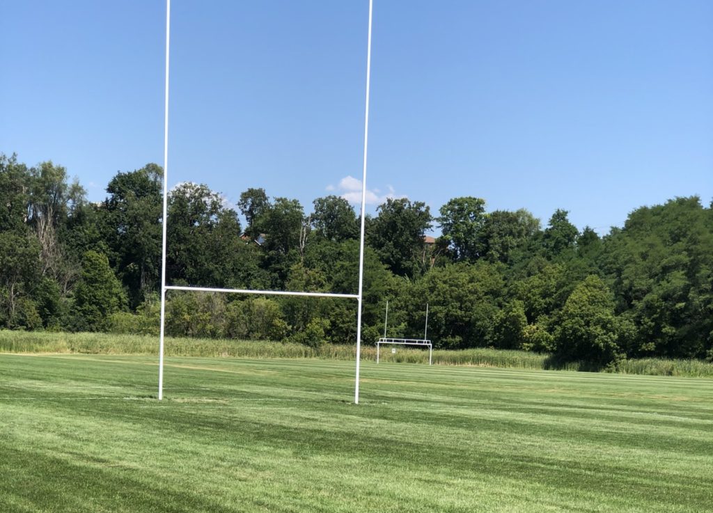 Toronto's newest rugby field - financed by Nomads Rugby member' fundraising campaign, Spring 2020